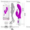 Estimulador de punto G con vibrador de clitoris Hyman
